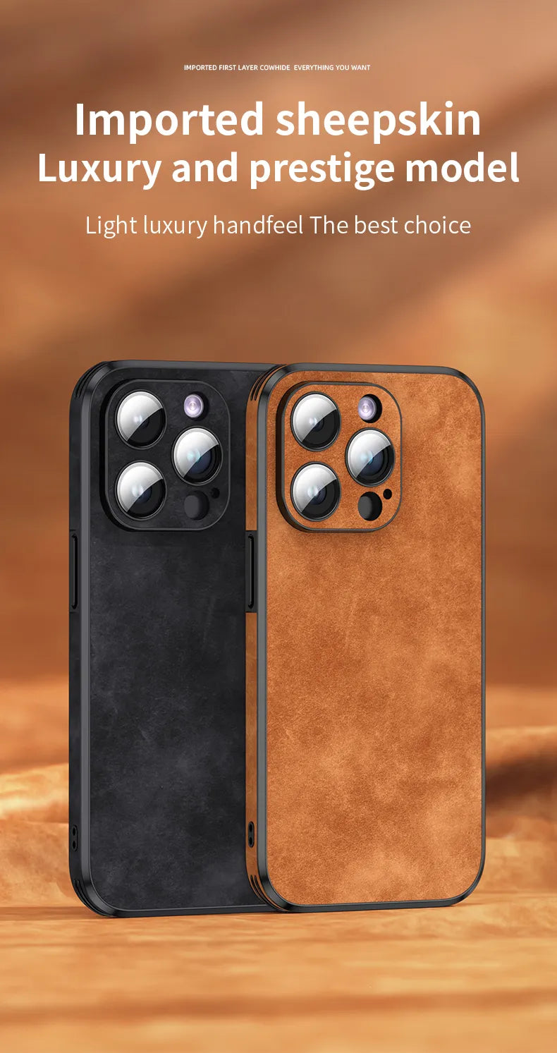 Luxury LuexLeather Shockproof iPhone Case