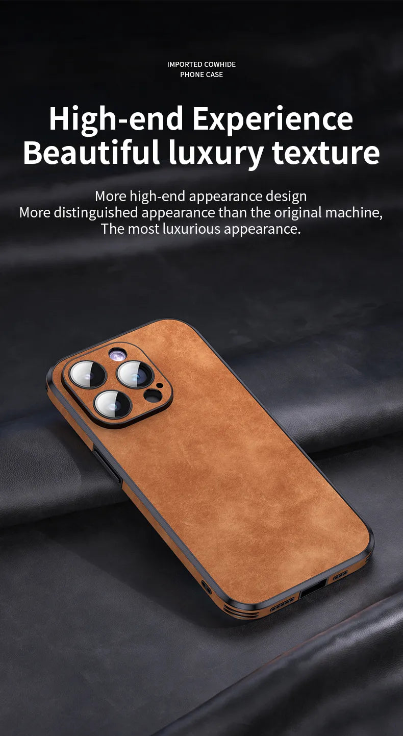 Luxury LuexLeather Shockproof iPhone Case