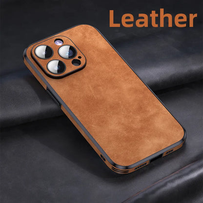 Luxury LuexLeather Shockproof iPhone Case